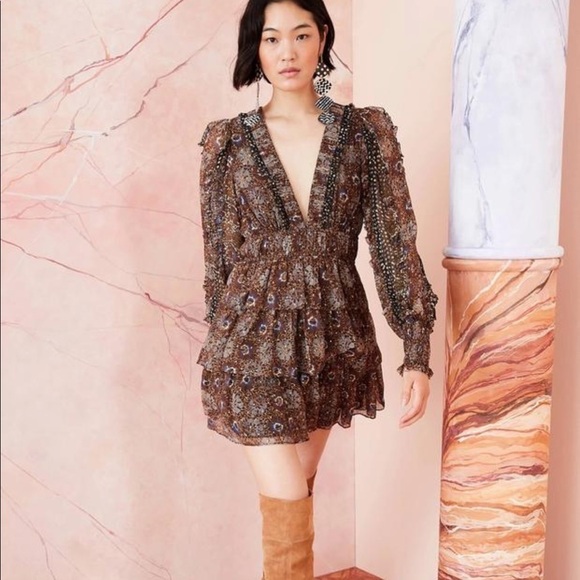 NWT- Ulla Johnson Brisa Ruffle Dress - Picture 8 of 9